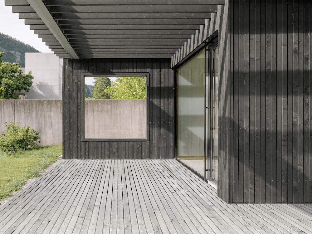 Pergola Holz Schwarz Architektur